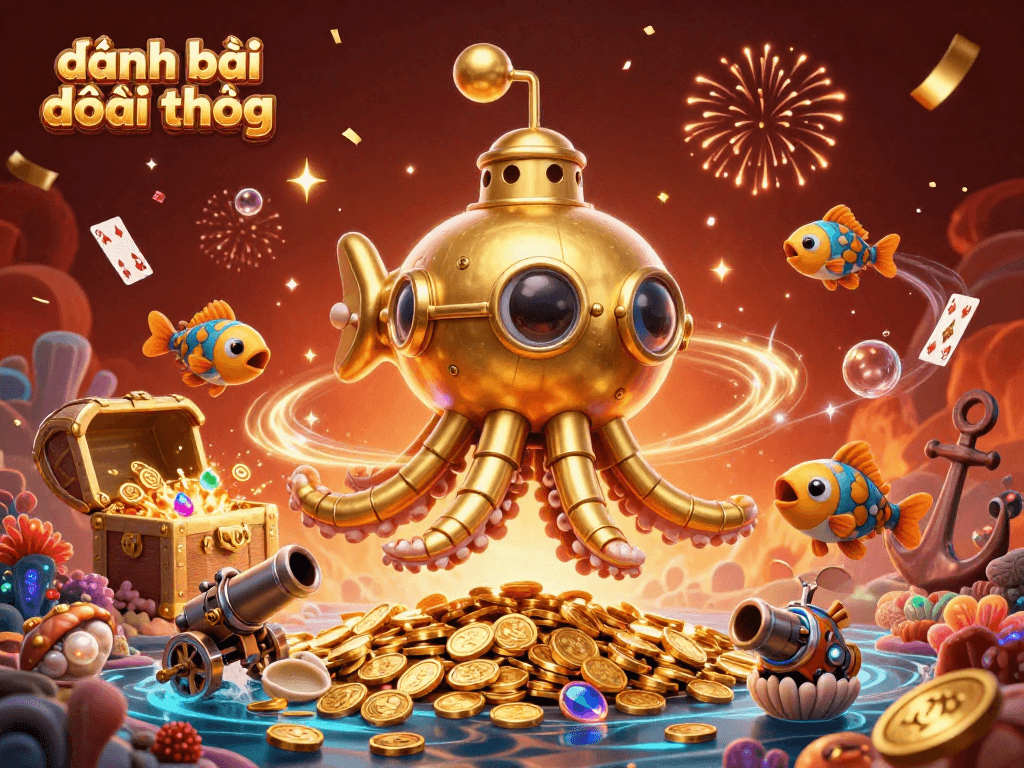 Experience thrilling đánh bài đổi thưởng adventures with colorful visuals of explosive treasures and dynamic action.