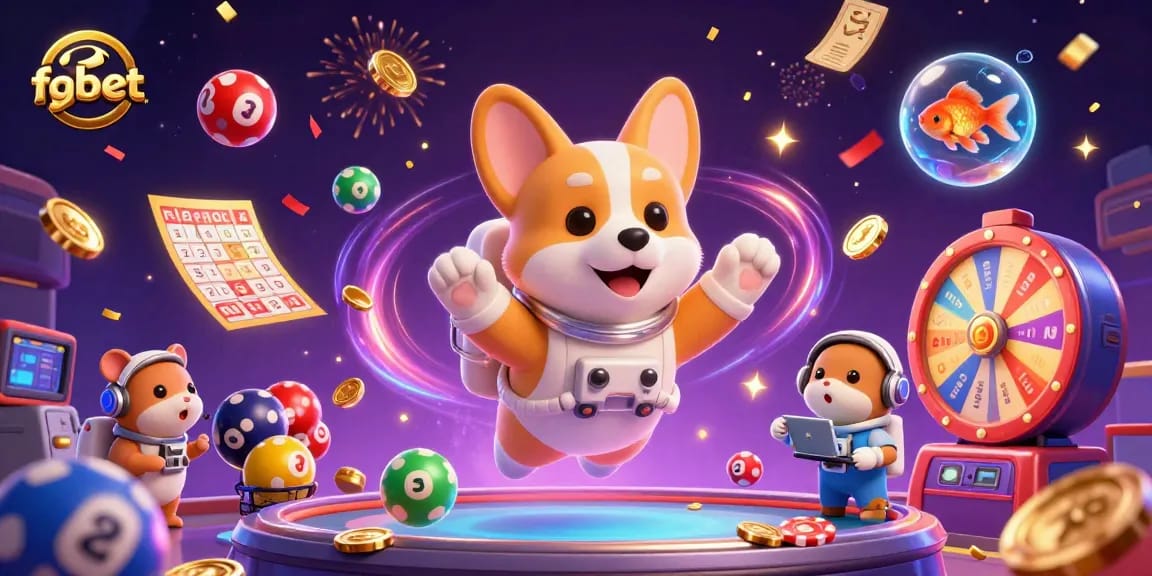 Experience vibrant gaming action with fabet in a dazzling cosmic casino scene.