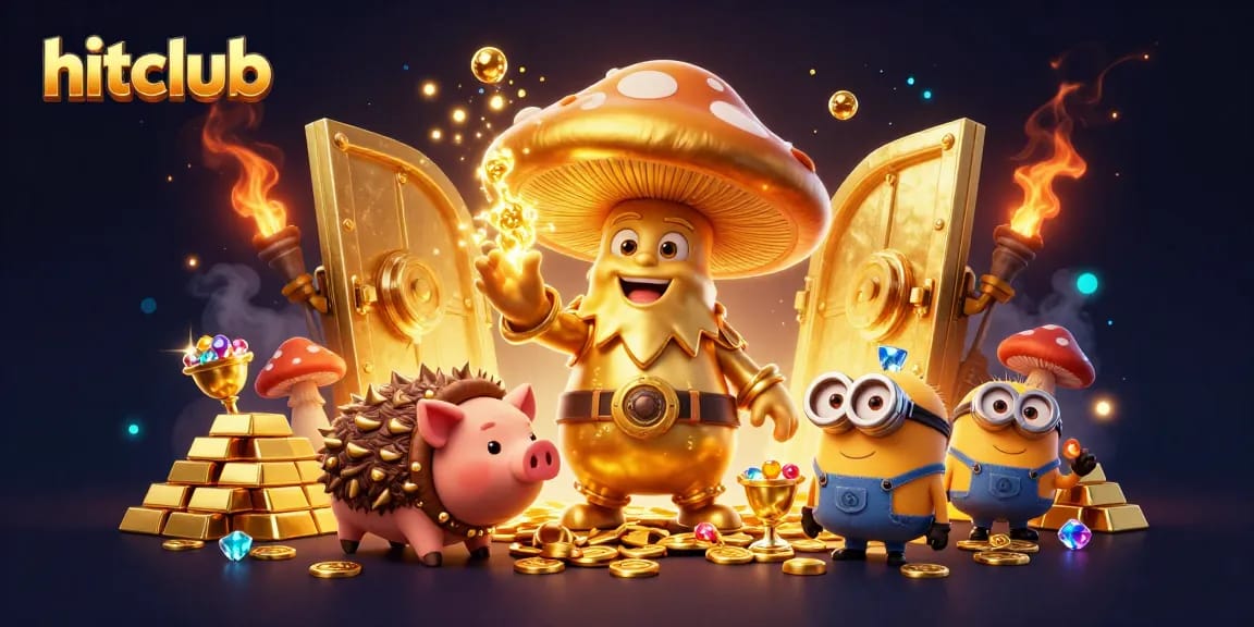 Engage with hitclub by spinning slot reels and uncovering golden treasures with imaginative characters.