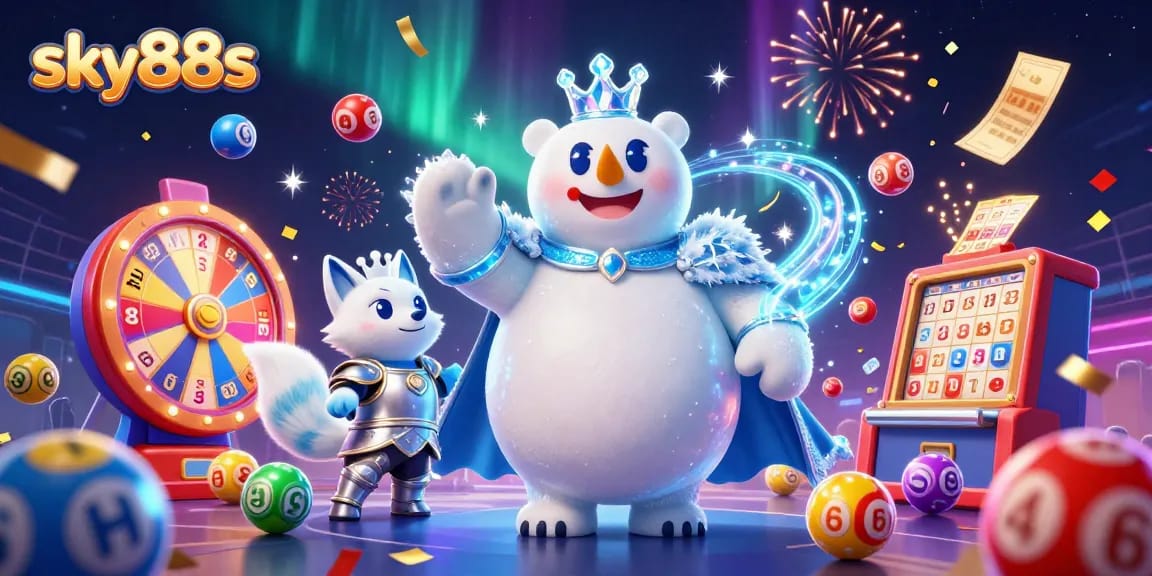 Engage in exhilarating gameplay at sky88s featuring vibrant lottery elements and dynamic celebration.