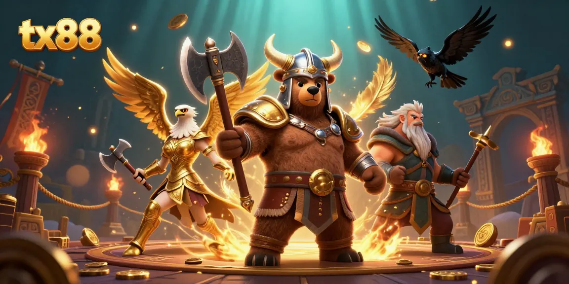 Engage with tx88's thrilling casino games in a cinematic Viking-themed adventure.