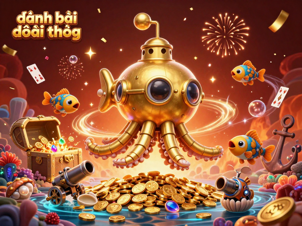 Experience thrilling đánh bài đổi thưởng adventures with colorful visuals of explosive treasures and dynamic action.