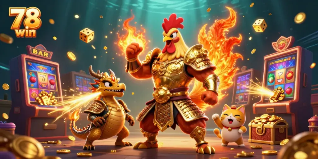 Engage in thrilling jackpots with 78 win featuring a dynamic casino scene.