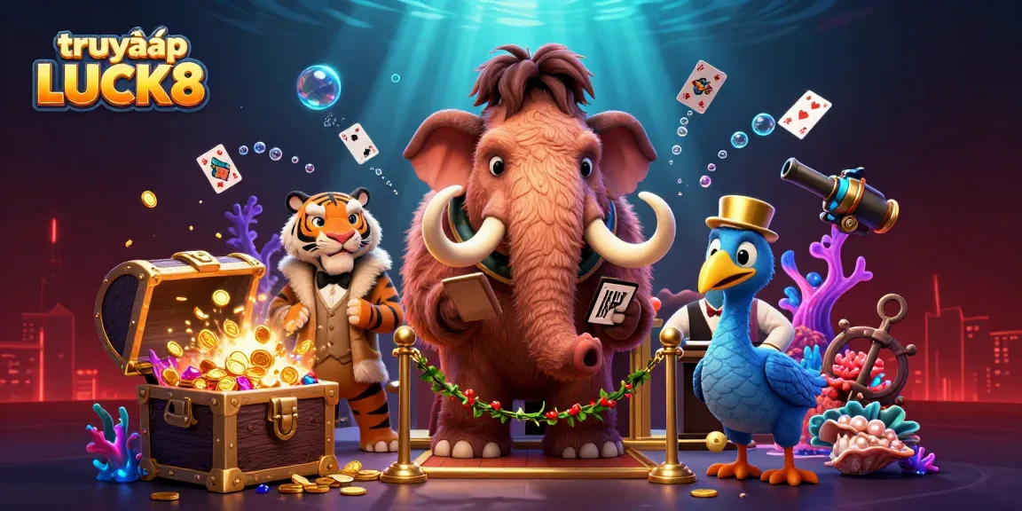 Experience the vibrant world of truy cập LUCK8 at the online casino featuring colorful characters and dynamic game elements.