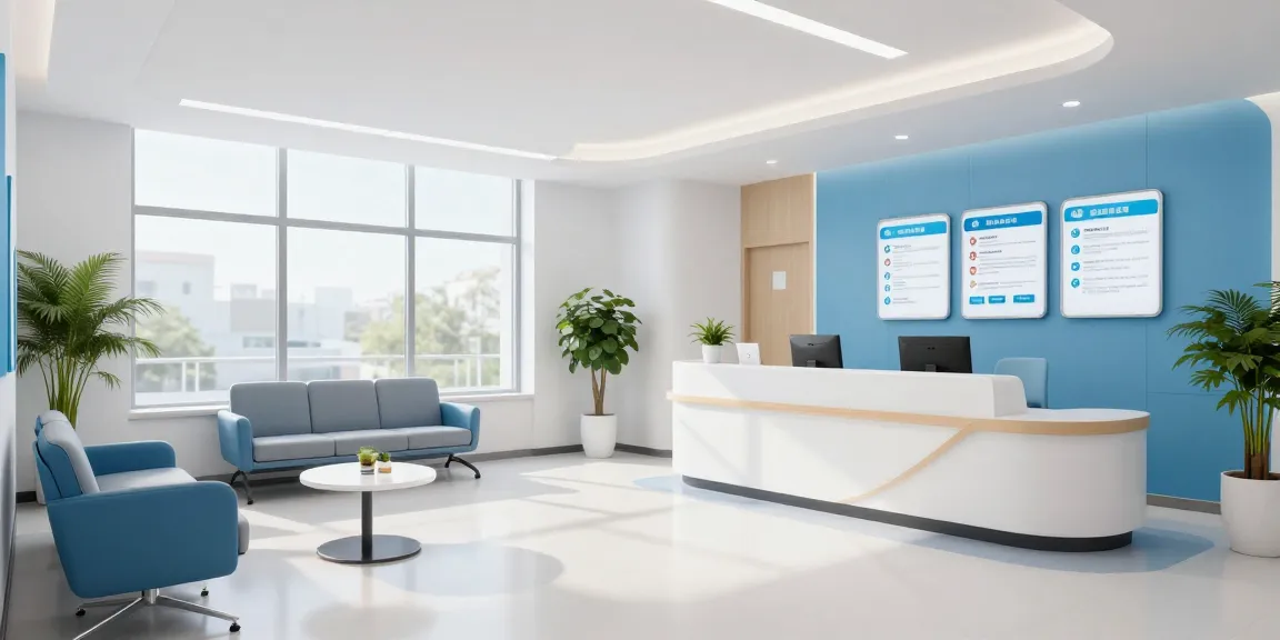 sc88 medical clinic reception area focused on patient care services and health information.
