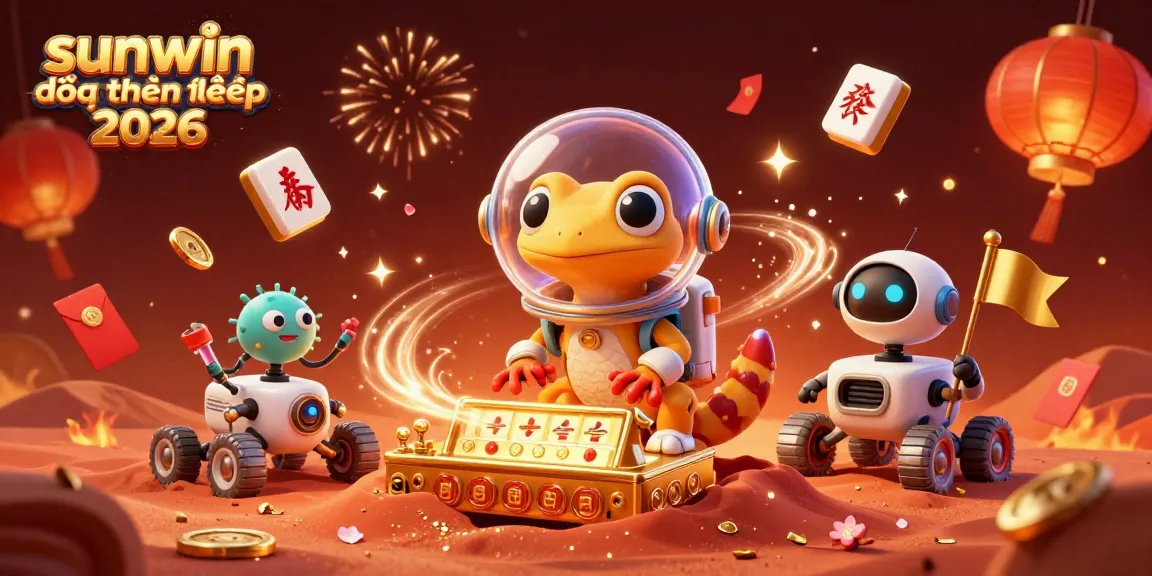 Experience the excitement of sunwin đổi thưởng 2026 with a Martian gecko discovering a golden casino.