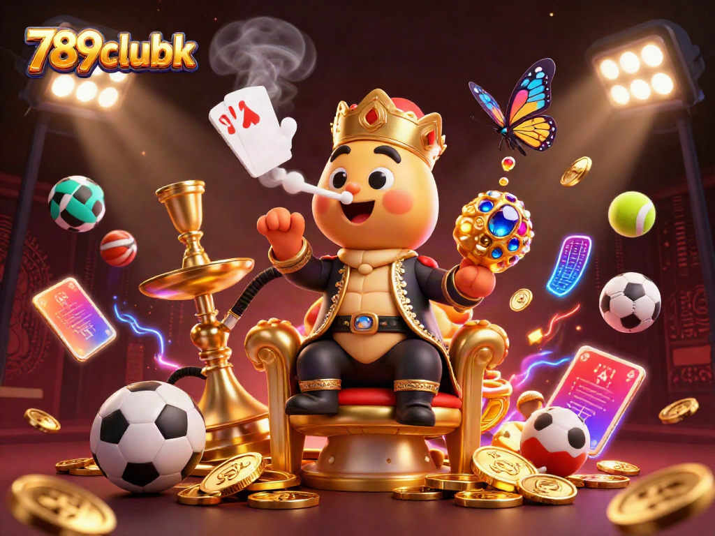 Experience the thrill at 789clubk with a fun casino scene filled with lively characters and vibrant game elements.