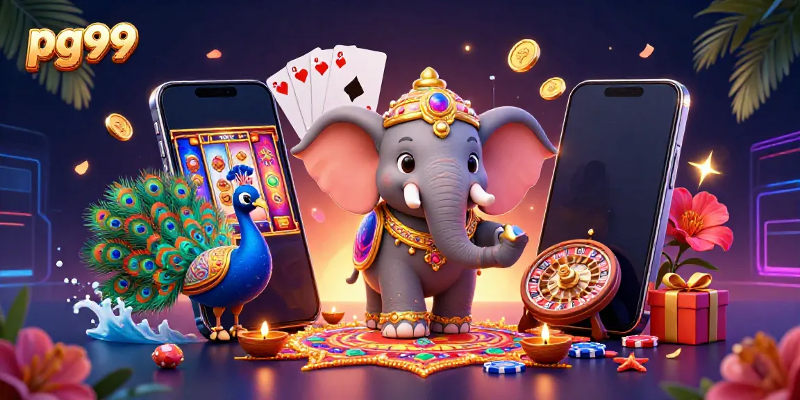 Experience the vibrant pg99 gaming world with lively characters and dynamic casino elements.