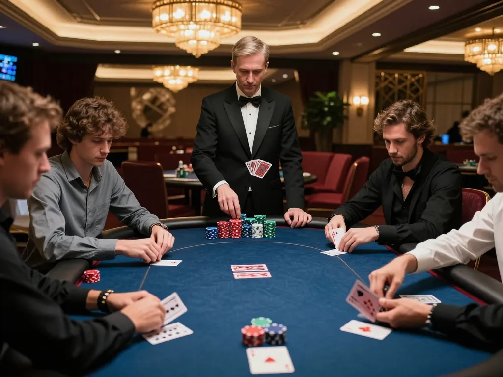 Players engaging in a thrilling poker game at n188, showcasing strategy and excitement.