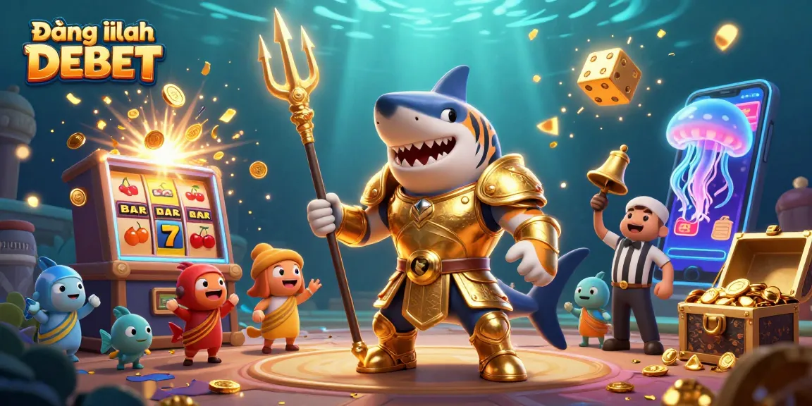 Experience excitement in Đăng nhập DEBET with a dynamic underwater casino scene filled with action.