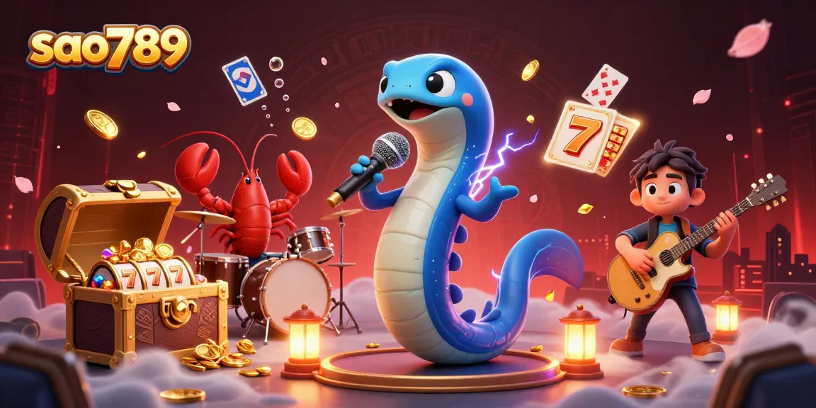 Experience intense gambling action with sao789 on a vibrant underwater casino stage full of treasures.