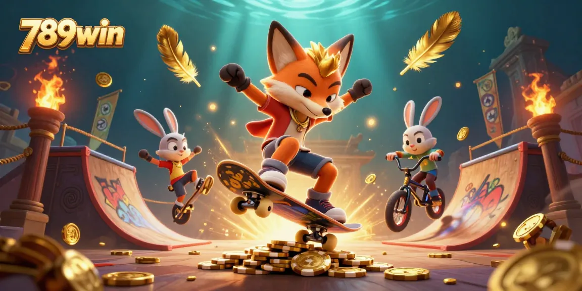 Experience thrilling gameplay with 789win in this vibrant casino adventure scene.