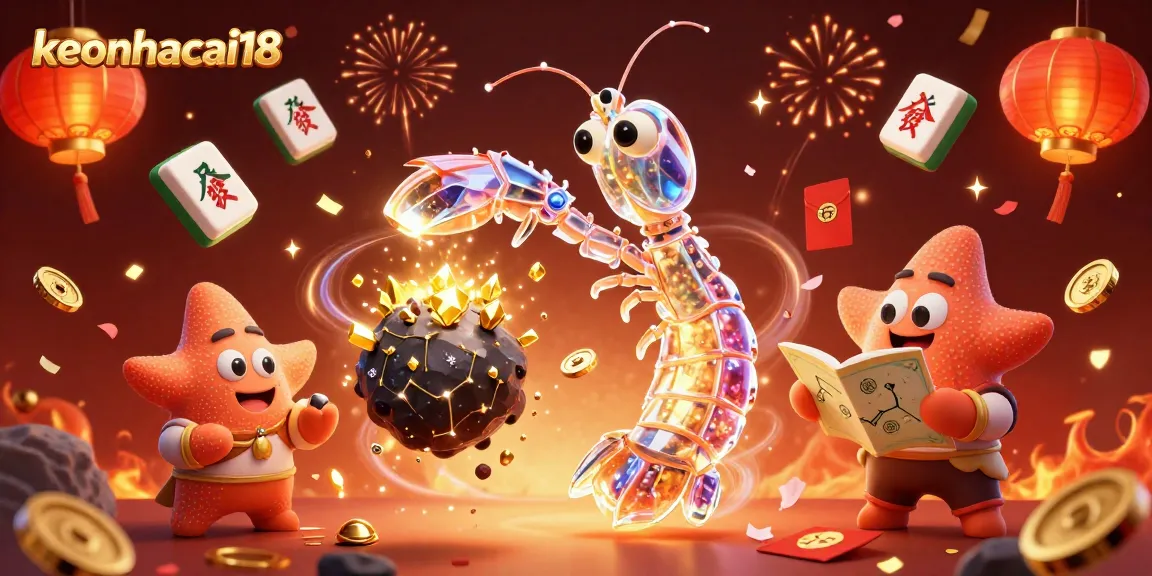 Engage with keonhacai18 while experiencing thrilling gambling excitement in a vibrant, dynamic casino scene.