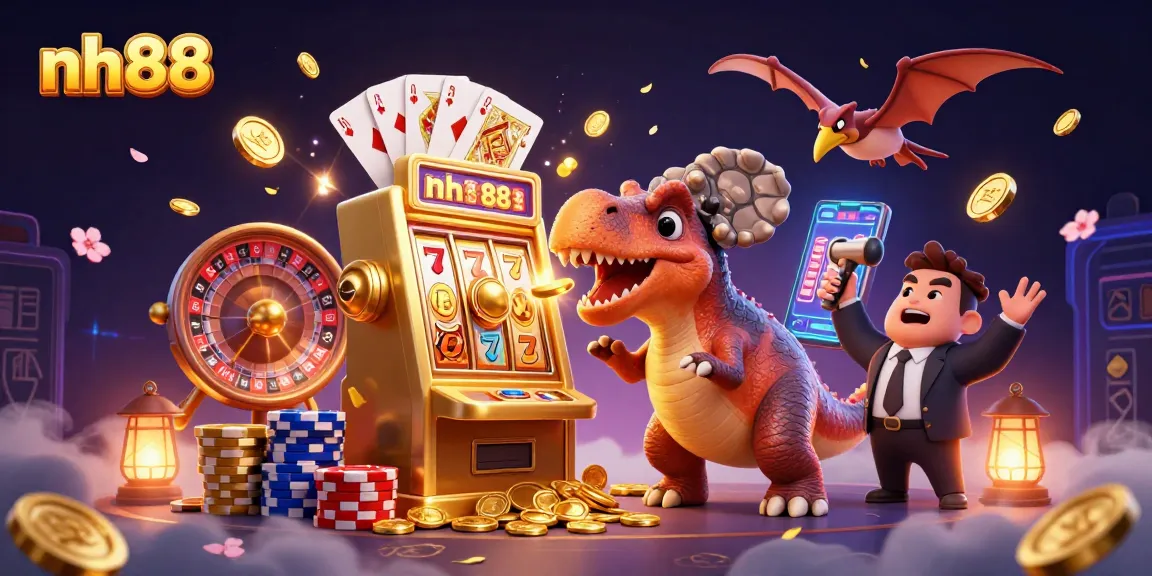 Engage in thrilling gaming with nh88 as the pachycephalosaurus jackpot unfolds amid dazzling coins and casino chaos!