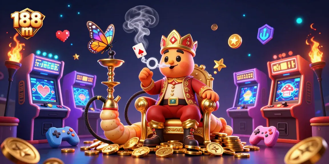 Experience thrilling gameplay with 188 m's vibrant 3D casino illustration showcasing exciting game elements.