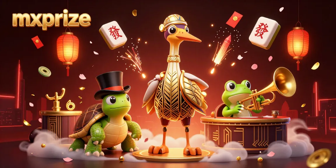 Experience the thrill with mxprize in a vibrant 3D casino scene featuring engaging characters.